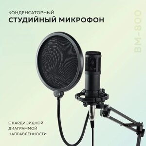 Студийный микрофон для домашней звукозаписи BM-800