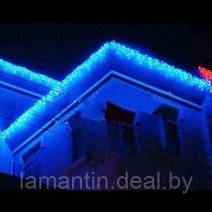 Уличная светодиодная гирлянда "Бахрома" 10 метров (синий)