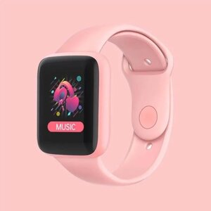 Умные часы Macaron Color Smart Watch (Розовый)