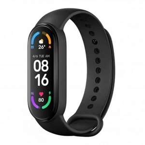 Умный фитнес браслет SmartBand M6 / Спортивные часы для бега с пульсометром Xiaomi реплика (черный)