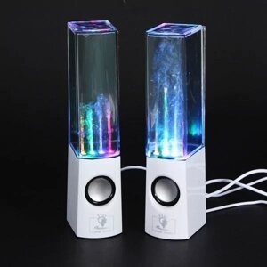 Водные колонки "Поющие фонтаны" Dancing water Speakers"белый)