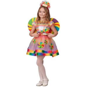 Детский карнавальный костюм для девочек "Конфетка" БАТИК