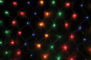 Гирлянда новогодняя сетка LED — 160 лампочек, 1.5-1.5 м, минск