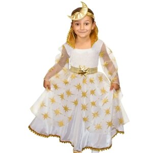 Карнавальный костюм детский Фея "Ночи"2 золотой