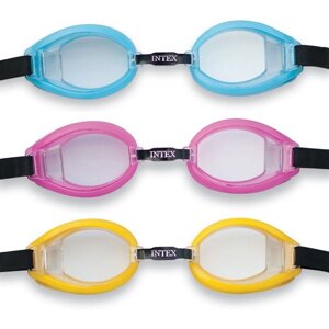 Очки для плавания PLAY от 3 до 8 лет 3 цвета 55602 Intex