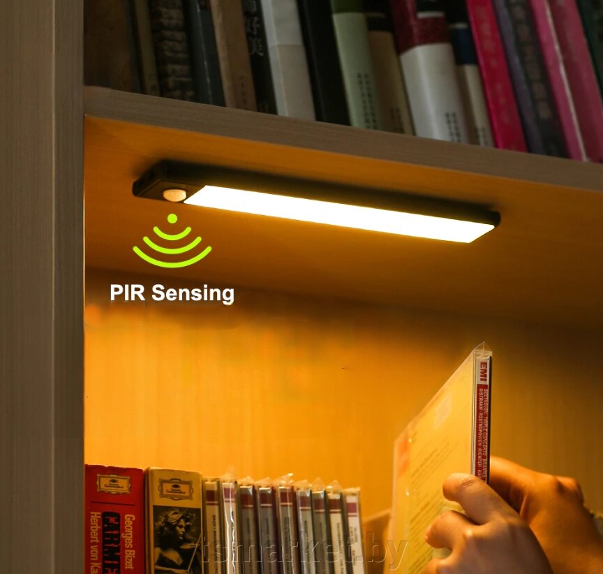 Беспроводная лампа с датчиком движения USB Led Cabinet Sensor Light 40 см. от компании TSmarket - фото 1