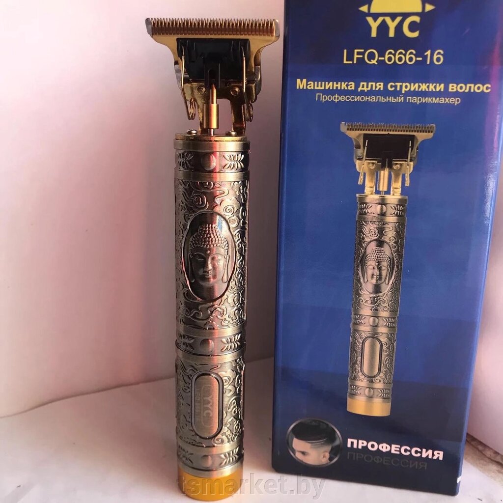 Беспроводной триммер для бороды, усов и арт –рисунков Hair Trimmer T-Blade (4 сменные насадки) от компании TSmarket - фото 1