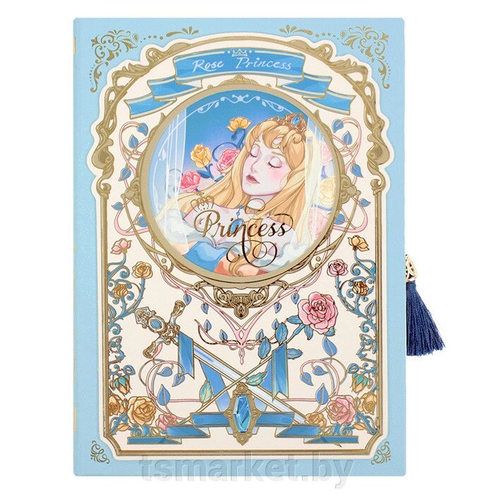 Блокнот "Princess" обложка карт. с тиснением "золото". Разные принцессы ! от компании TSmarket - фото 1