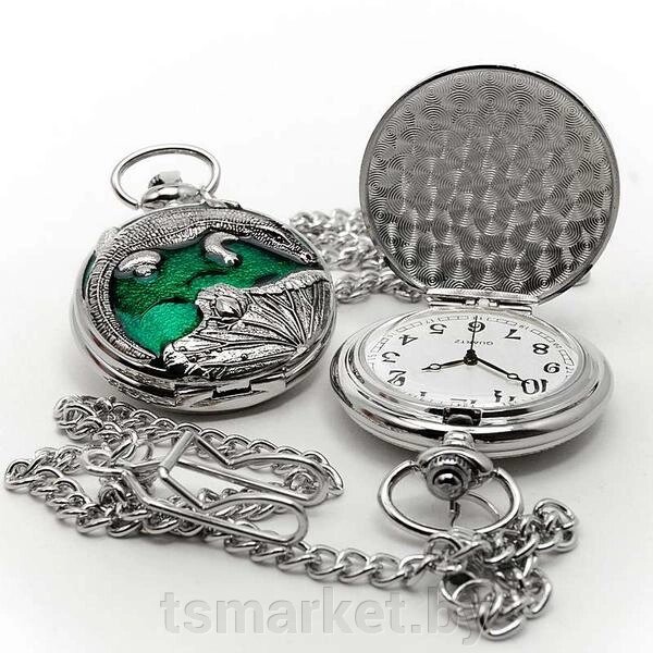 Часы карманные с крокодилом 2047G . 3 модели! от компании TSmarket - фото 1