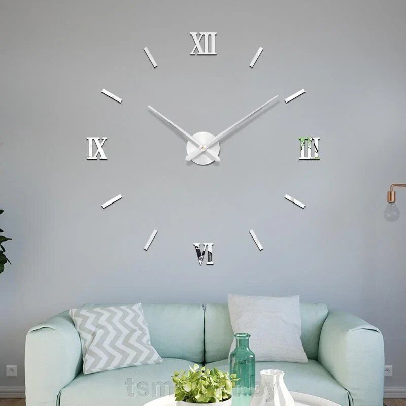 Часы настенные «Сделай сам» римские цифры, чёрный, от 80 см. от компании TSmarket - фото 1