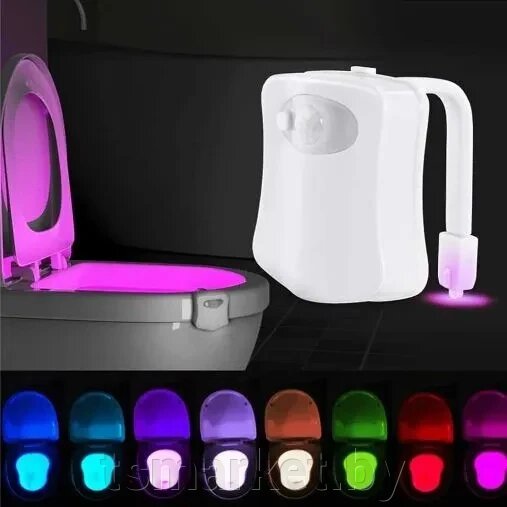 Цветная подсветка для унитаза LED с датчиком движения LIGHT BOWL от компании TSmarket - фото 1