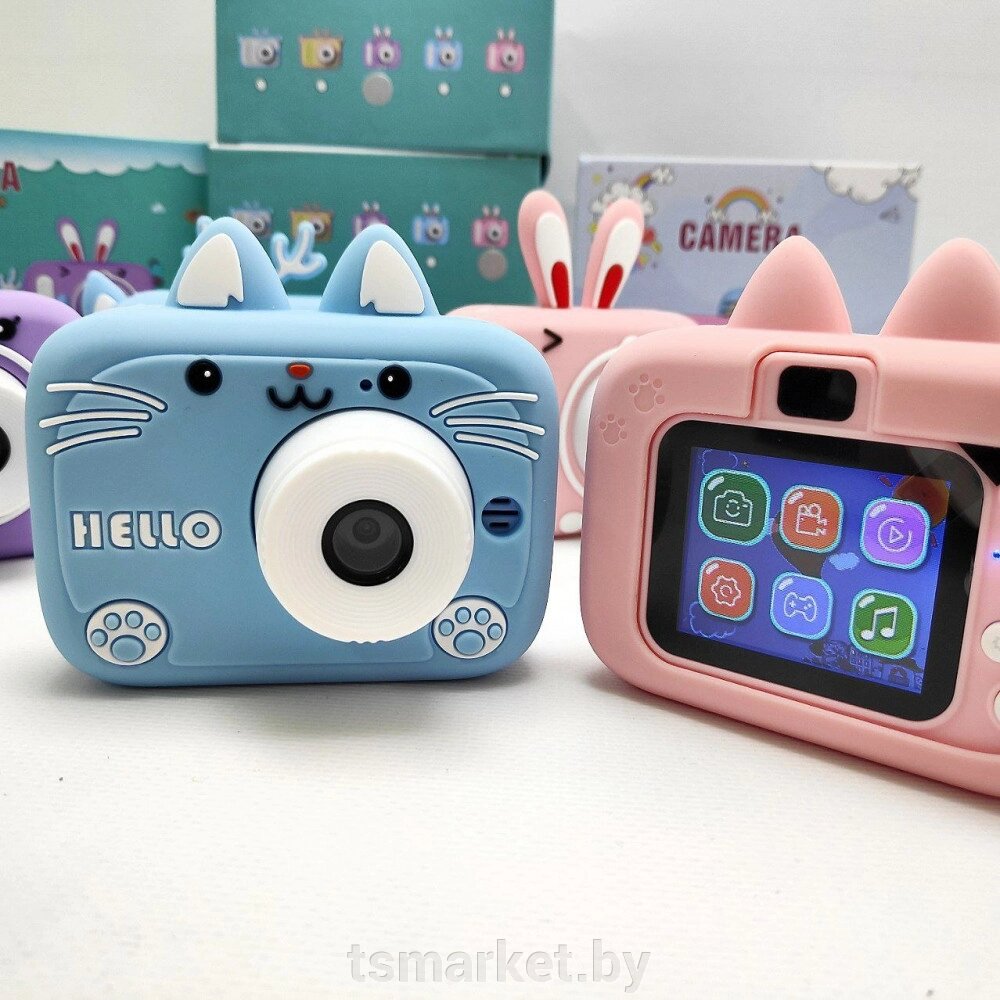 Детский фотоаппарат Zup Childrens Fun Camera  Голубой от компании TSmarket - фото 1
