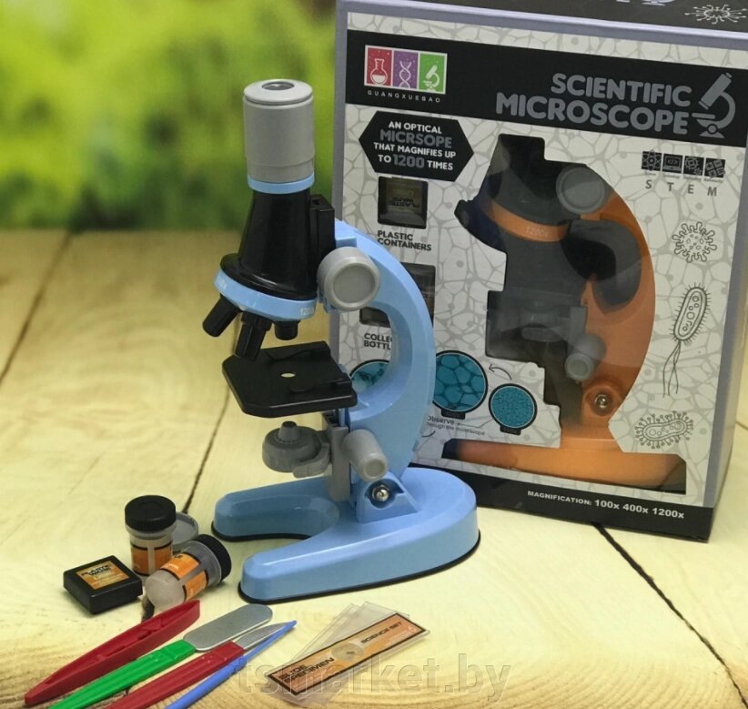 Детский набор "Юный биолог" Микроскоп Scientific Microscope с приборами для опыта от компании TSmarket - фото 1