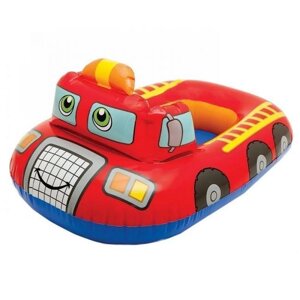 Детский надувной круг с сиденьем Intex Kiddie Floats Пожарная машина (1+