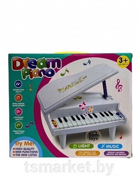 Детское игрушечное пианино музыкальное и свет от компании TSmarket - фото 1