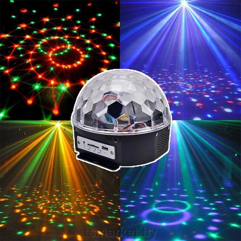 Диско-шар музыкальный LED Ktv Ball MP3 плеер с bluetooth с пультом управления музыкой от компании TSmarket - фото 1