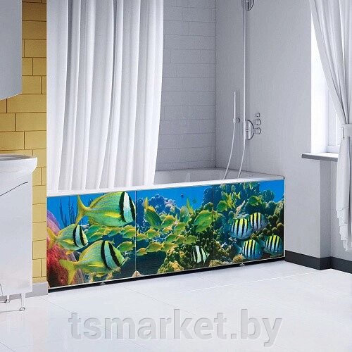 Экран для ванны Comfort Alumin Коралловый риф 3D разные размеры от компании TSmarket - фото 1