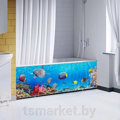 Экран для ванны Comfort Alumin Морское дно 3D от компании TSmarket - фото 1