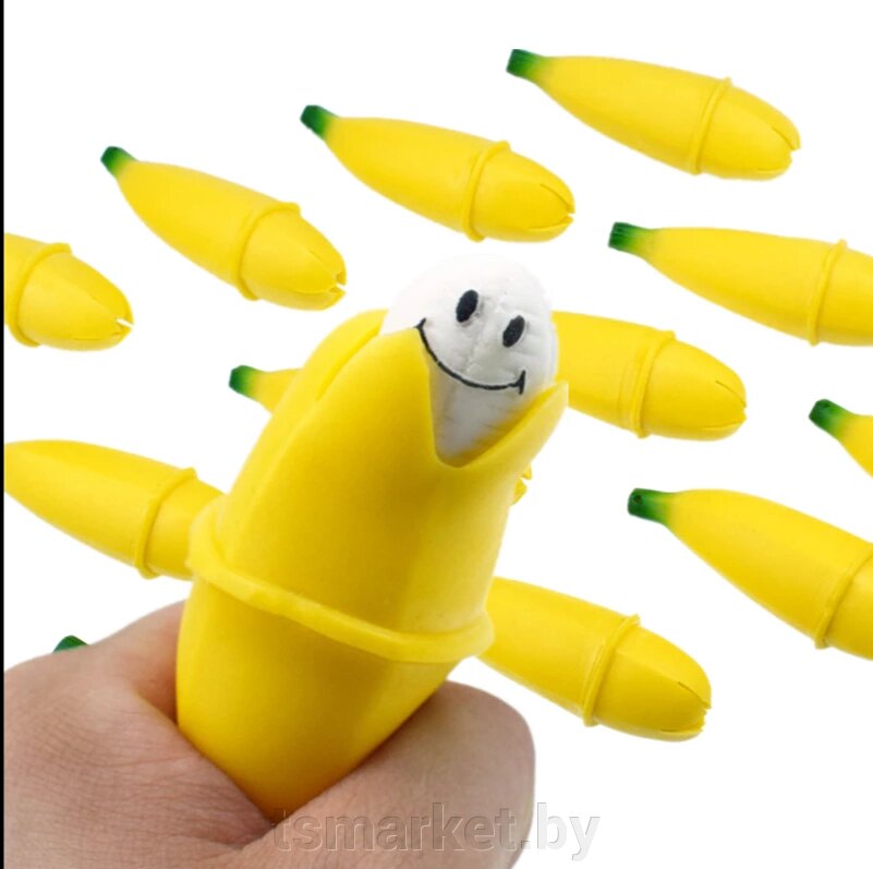 Эспандер кистевой антистресс  "Банан" с отркывающюйся головкой от компании TSmarket - фото 1