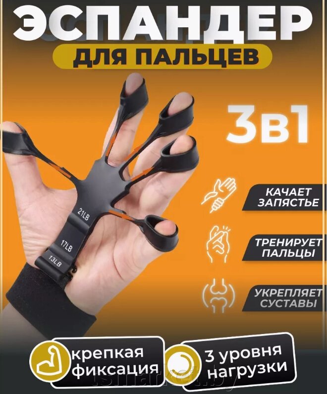 Эспандер кистевой с фиксатором Finger Trainer от компании TSmarket - фото 1