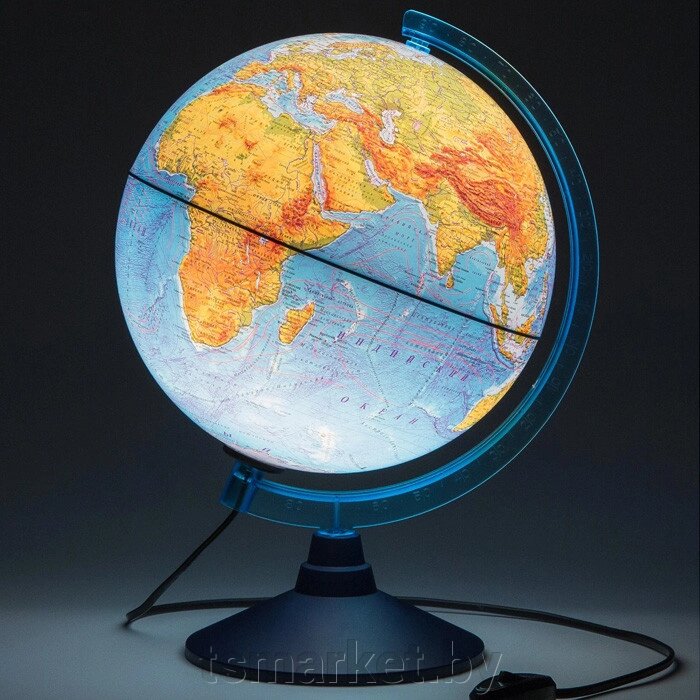 Глобус физический диаметр 25см с подсветкой от компании TSmarket - фото 1
