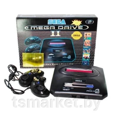 Игровая приставка 16 bit Sega Mega Drive 2 (Сега Мегадрайв) 5 встроенных игр, 2 джойстика. от компании TSmarket - фото 1