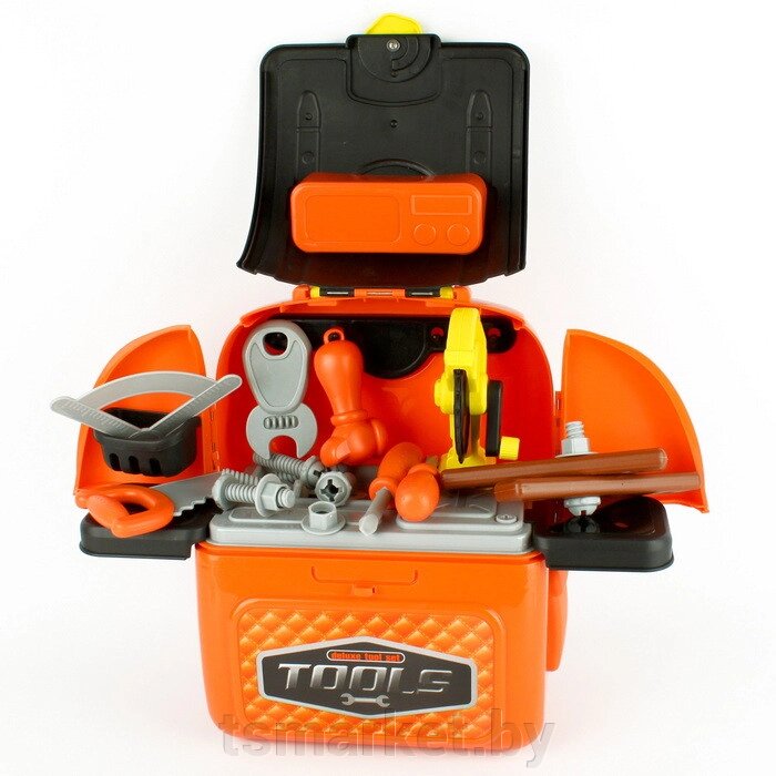 Игровой набор  инструментов для мальчсика в рюкзачке "Юный мастер " от компании TSmarket - фото 1
