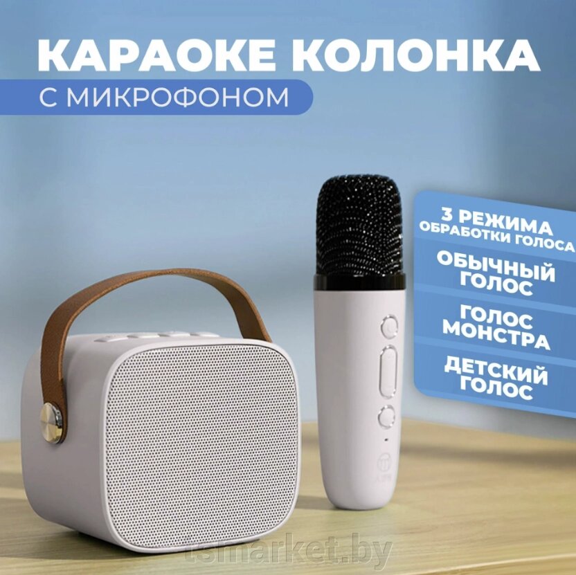 Караоке-колонка с микрофоном Colorful karaoke sound system (звуковые эффекты) от компании TSmarket - фото 1
