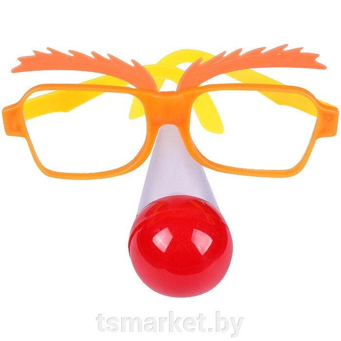 Карнавальные очки с носом "Клоун". Игрушка от компании TSmarket - фото 1