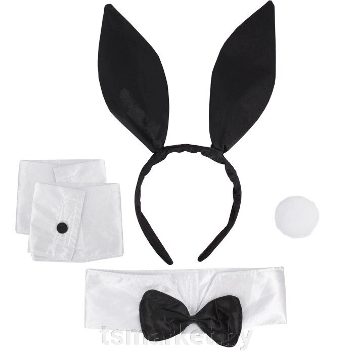 Карнавальный костюм "Кролик" 5 предметов (ушки , хвостик , воротничок , манжеты) от компании TSmarket - фото 1