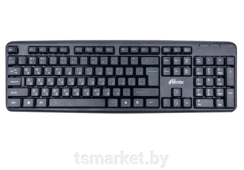 Клавиатура проводная Ritmix RKB-103 Black от компании TSmarket - фото 1