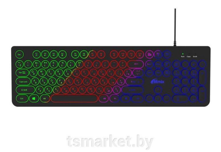Клавиатура проводная Ritmix RKB-215BL Black от компании TSmarket - фото 1