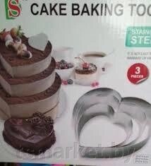 Кольца для торта из нержавеющей стали Сердце от компании TSmarket - фото 1