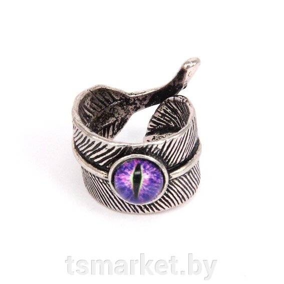 Кольцо Перо с глазом безразмерное от компании TSmarket - фото 1