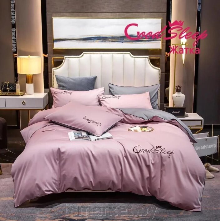 Комплект постельного белья Good Sleep Премиум, Сатин, Евро размер. Разные цвета! от компании TSmarket - фото 1