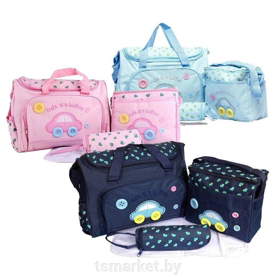 Комплект сумок для мамы - вещей малыша Cute as a Button, 3 шт. от компании TSmarket - фото 1