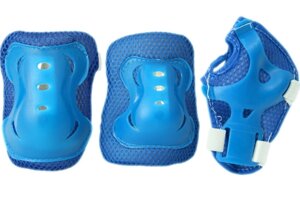 Комплект защиты синий (колени, локти, запястья)
