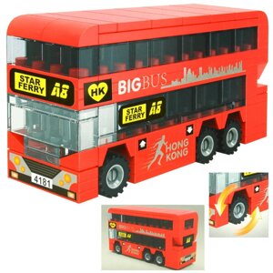 Конструктор "BIG BUS"Двухэтажный красный автобус
