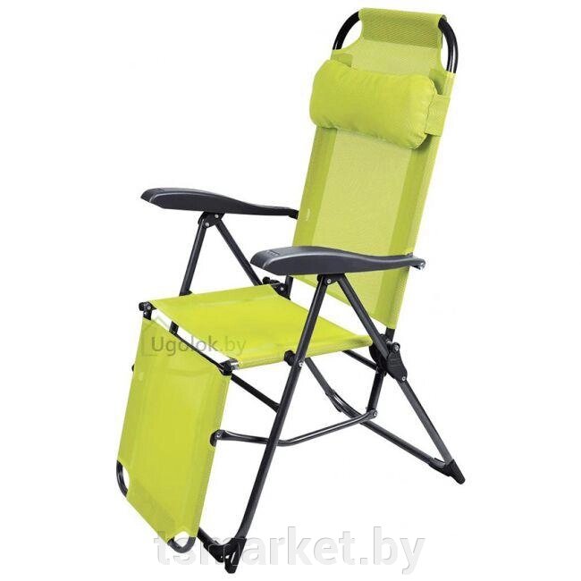 Кресло-шезлонг складное NIKA К3 с подножкой лимонный (К3/Л) от компании TSmarket - фото 1