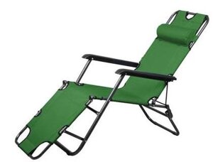 Кресло складное HY-8007 153*60*79см зеленое ТМ