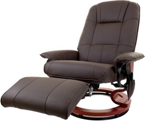 Кресло вибромассажное Angioletto с подъемным пуфом 2159 Коричневое