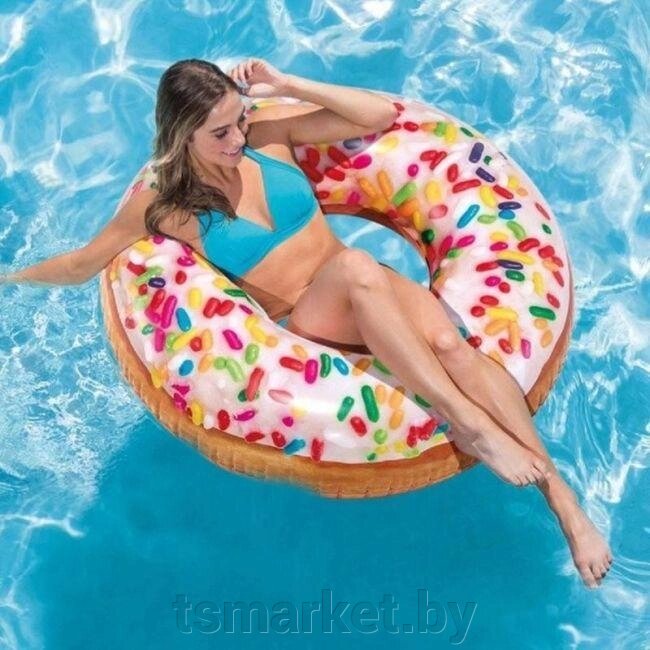 Круг надувной для плавания Intex Пончик в глазури 99x25 см от компании TSmarket - фото 1