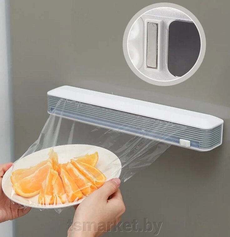 Кухонный диспенсер для пищевой пленки и фольги Cling film cutter с резаком 36.50 см от компании TSmarket - фото 1