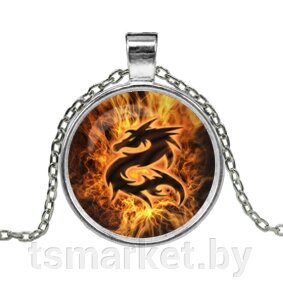 Кулон с цепочкой Огненный дракон от компании TSmarket - фото 1