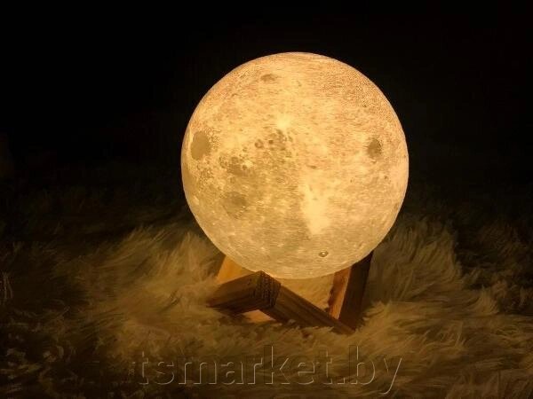 Лампа-ночник реалистичная Луна объемная Moon Lamp от компании TSmarket - фото 1