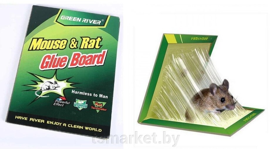 Липкая ловушка для мышей и насекомых Mouse&Rat Glue Board от компании TSmarket - фото 1