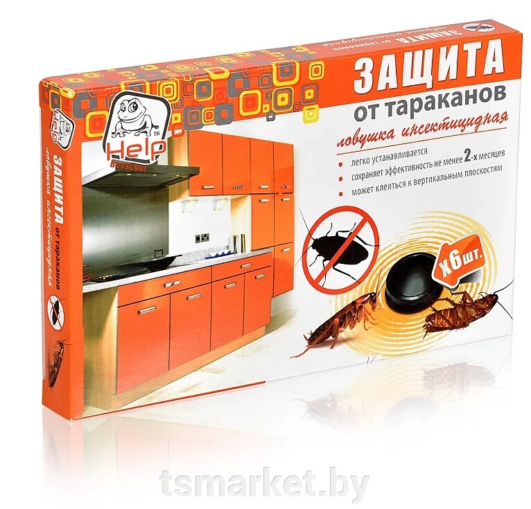 Ловушки для уничтожения ТАРАКАНОВ (6 контейнеров с приманкой) от компании TSmarket - фото 1