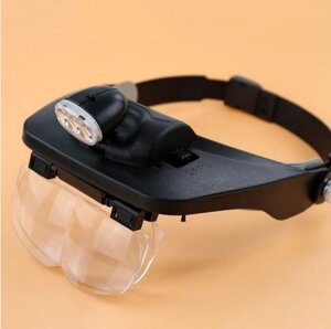 Лупа-очки с подсветкой MG81001-A Бинокуляр