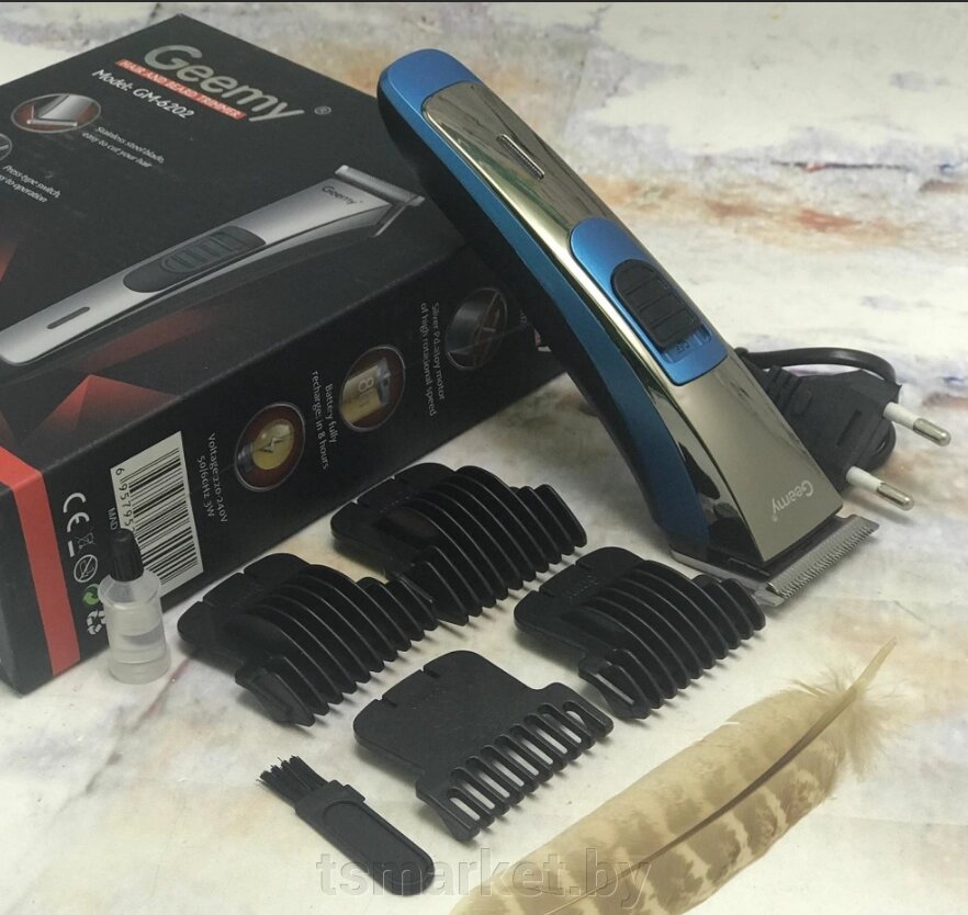 Машинка для стрижки волос беспроводная Geemy GM-6202 от компании TSmarket - фото 1