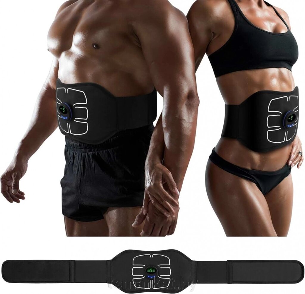 Массажер электрический миостимулятор живота EMS Abdominal Toning Belt от компании TSmarket - фото 1